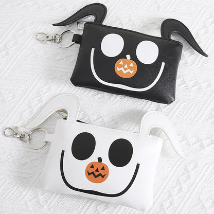 Le cauchemar avant noël portefeuille zéro Kawaii figurines de dessin animé PU fermeture éclair sac d'argent Mini porte-clés porte-monnaie hommes femmes cadeaux