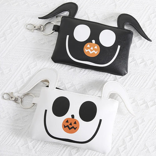 Le cauchemar avant noël portefeuille zéro Kawaii figurines de dessin animé PU fermeture éclair sac d'argent Mini porte-clés porte-monnaie hommes femmes cadeaux