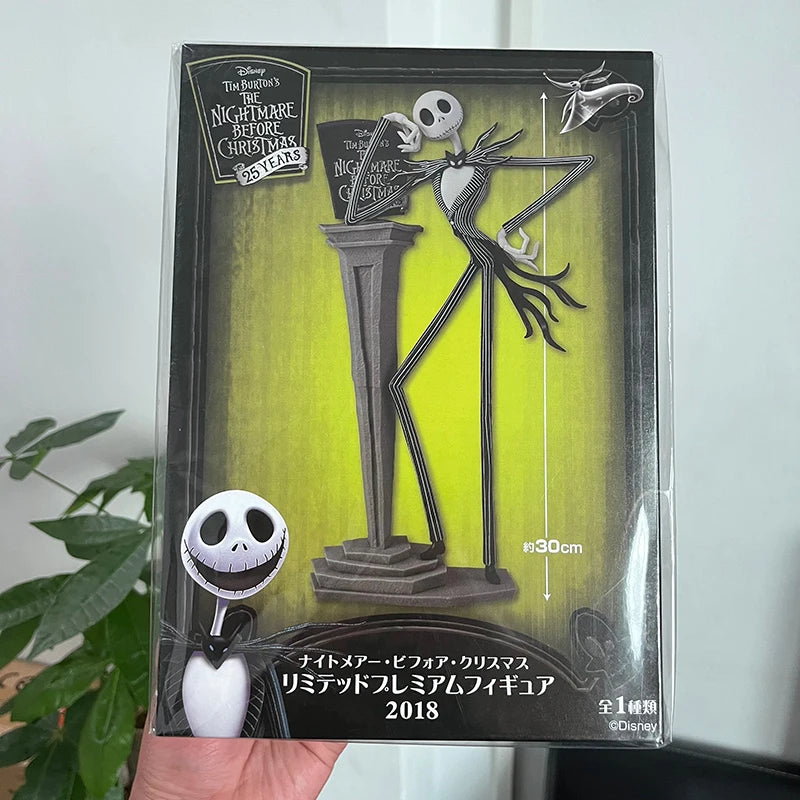 The Nightmare Before Christmas Jack Skellington Action Figure, 12 Face Jack Chair, Special Version Model Toy, Hmatte en Present