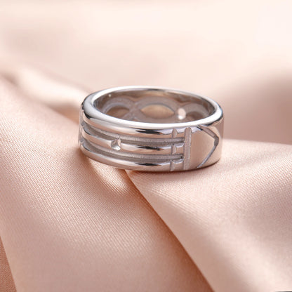 Bague HIPEE Atlantis en acier inoxydable, amulette spirituelle égyptienne ancienne pour femmes et hommes