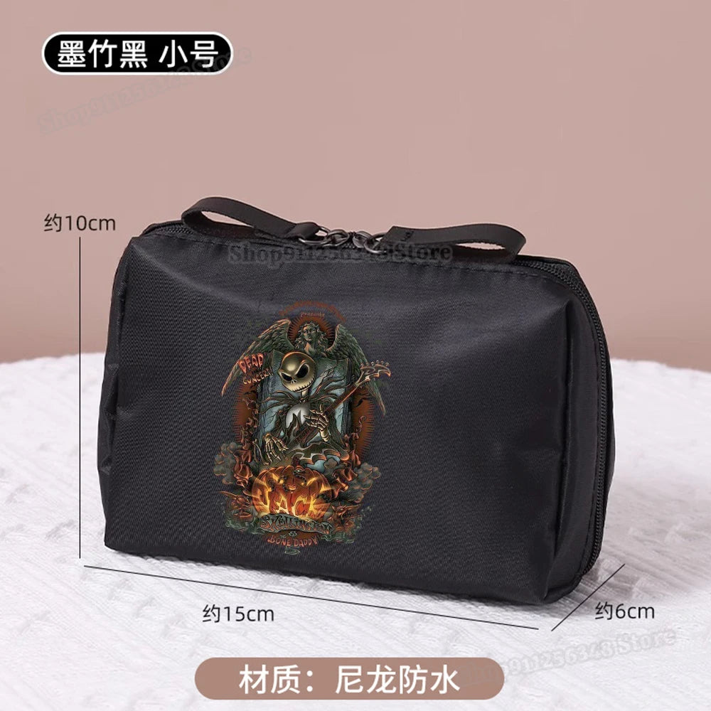 Le cauchemar avant noël trousse de maquillage dessin animé Figure Jack Skellington pochette sacs à cosmétiques Disney maquillage organisateur cas