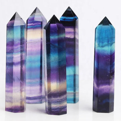 Pierre naturelle et cristaux pointe baguette sorcellerie Quartz Rose améthyste décoration de la maison pierres minérales artisanat salle Aquarium décor
