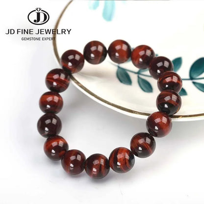 JD pierre naturelle bleu oeil de tigre Bracelets de perles femmes hommes Reiki guérison Yoga méditation bracelets porte-bonheur Pulseras bijoux cadeau