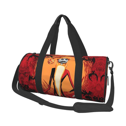 Sac fourre-tout de plage personnalisé Jack Skellington pour femmes, squelette vivant, grand compartiment, sacs de voyage pour salle de sport et plage