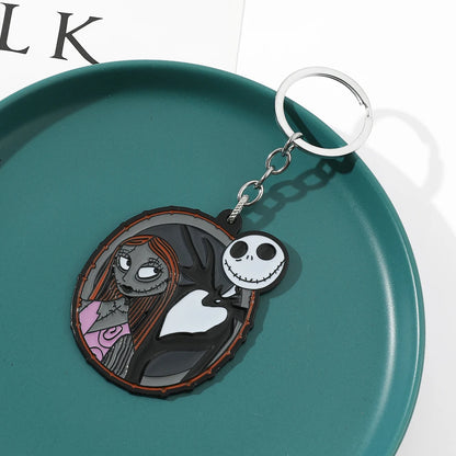 Porte-clés pendentif L'Étrange Noël de Monsieur Jack pour Halloween, accessoires Disney, Jack Skellington, Sally, bijoux cadeaux