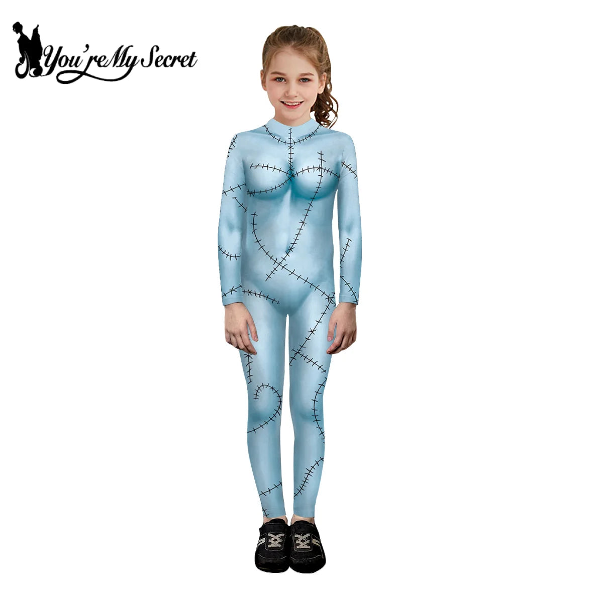 [Tu es mon Secret] le cauchemar avant noël Anime Cosplay Costume Halloween Sally fille imprimé fête body