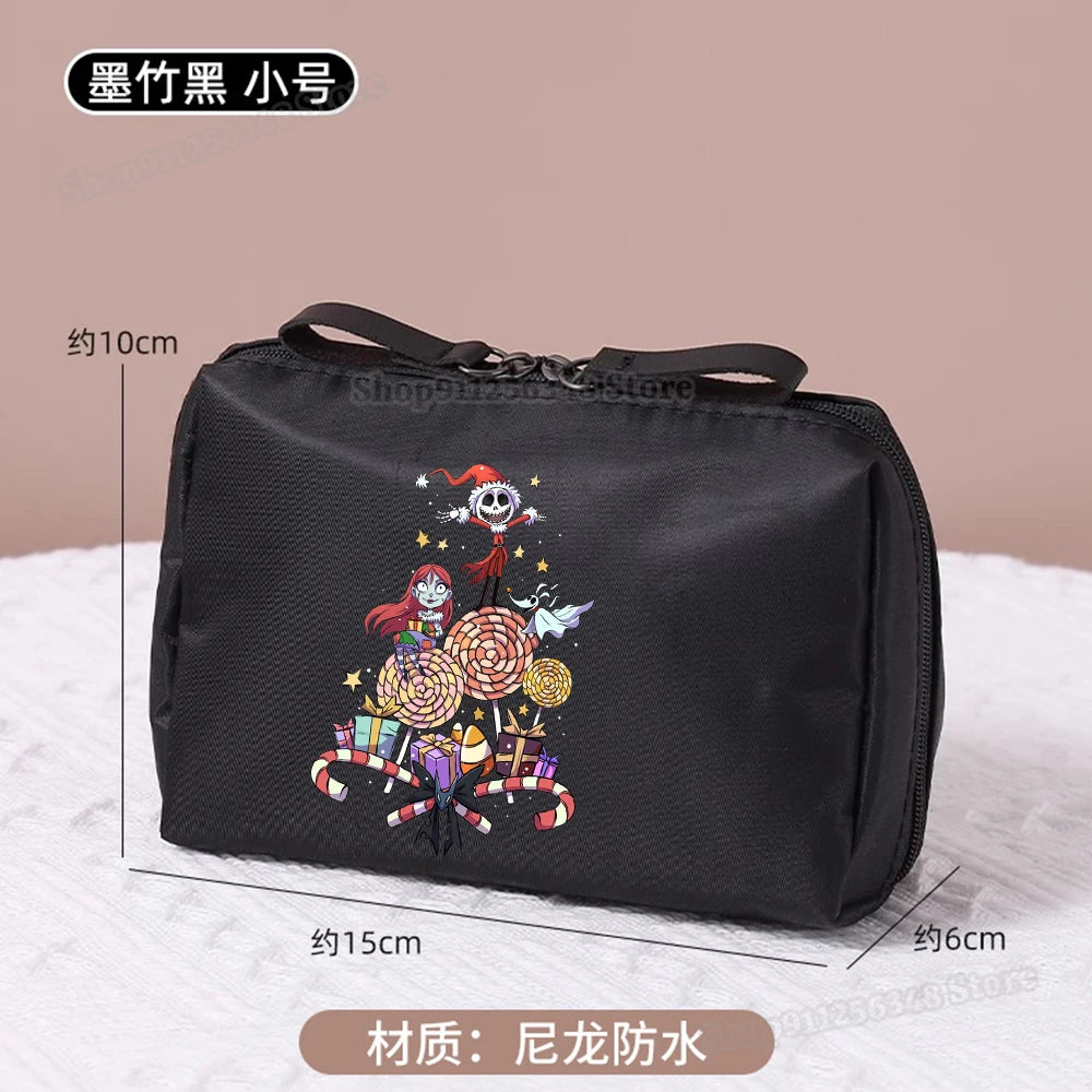 Le cauchemar avant noël trousse de maquillage dessin animé Figure Jack Skellington pochette sacs à cosmétiques Disney maquillage organisateur cas