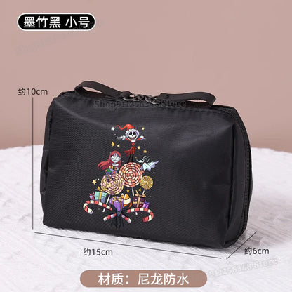 Le cauchemar avant noël trousse de maquillage dessin animé Figure Jack Skellington pochette sacs à cosmétiques Disney maquillage organisateur cas
