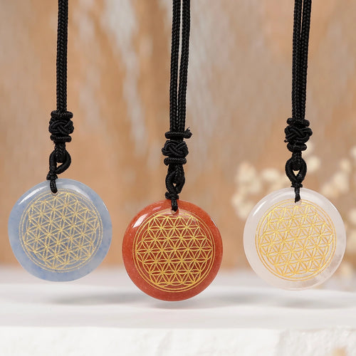 Quartz naturel améthyste Cube Metatron fleur de vie pendentif énergie de guérison cristal Lapis Lazuli hommes femmes bijoux collier