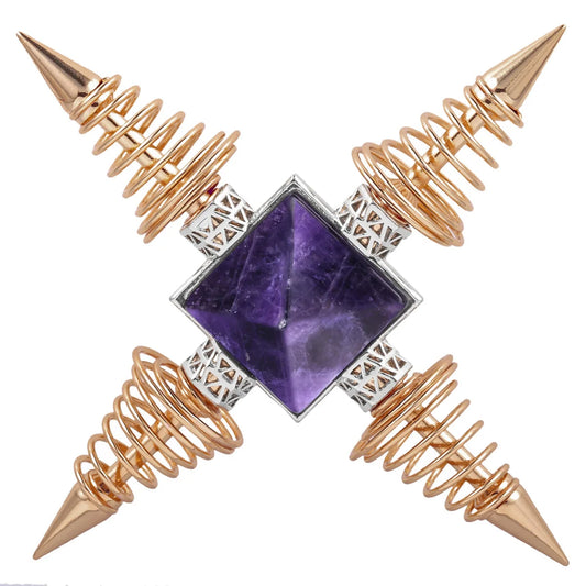 Pyramide de pierres de cristal naturelles, décoration, pendule en spirale à 4 Points, générateur d'énergie, produit de méditation spirituelle de guérison, nouvelle collection