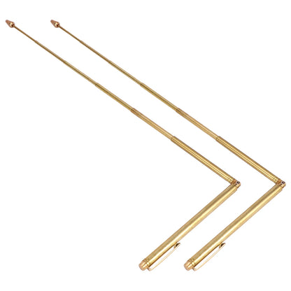 Bâtons de radiesthésie en cuivre pur 99.9%, tige de détecteur de métaux, sonde en cuivre pour l'eau et l'or, outils de Divination pour la chasse au trésor