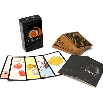 L'Oracle Gé - 61 lames & la notice Cartes de tarot françaises Oracle divin Ce jeu divinatoire au graphisme simple et éloquent constitue The Gé Oracle