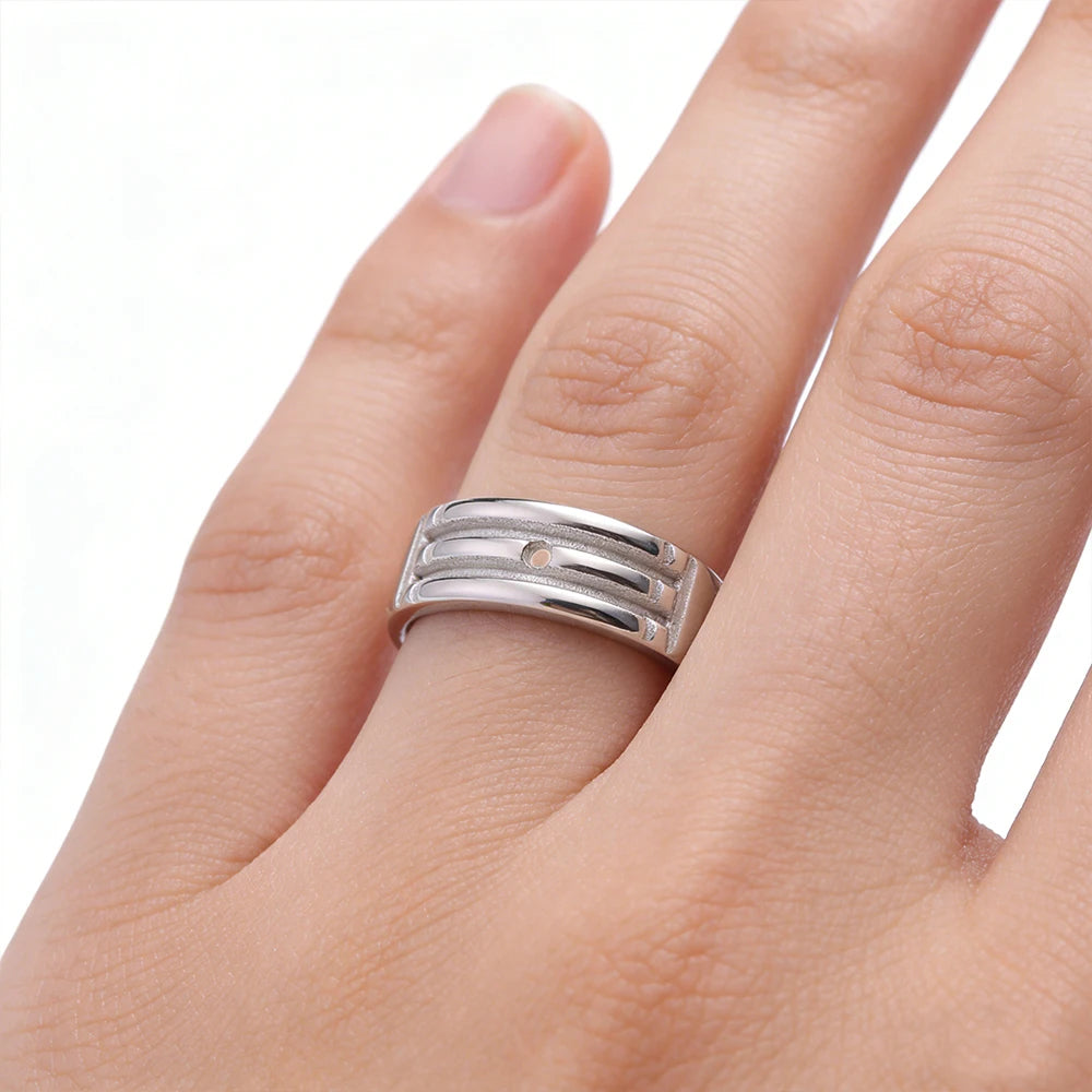 Bague HIPEE Atlantis en acier inoxydable, amulette spirituelle égyptienne ancienne pour femmes et hommes