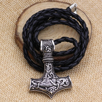 Collier pendentif en marteau de Thor, style nordique Vintage, Viking, bijoux, cadeaux