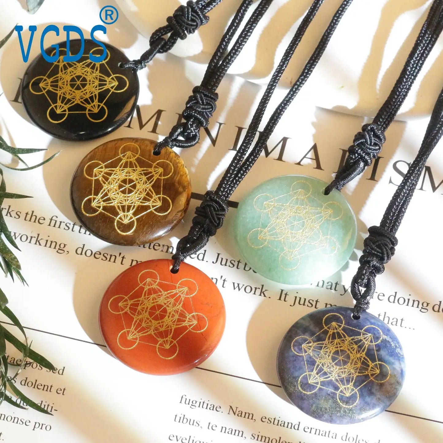 Pierre de cristal naturel Cube de Metatron pendentifs multidimensionnels mythologie ange mystérieux symboles divins colliers d'énergie Reiki