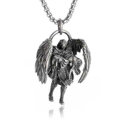Collier pendentif tête de mort gothique Nina ifixion pour homme, punk vintage, bondage, démon, motard, rock, exorciste, bijoux, cadeau d'Halloween