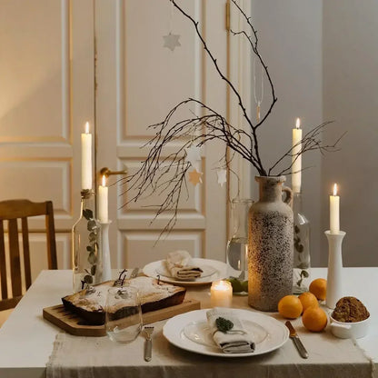 Bougies coniques en cire d'abeille, rouleaux à la main, Design en nid d'abeille, bougies en cire d'abeille sans fumée pour fête, rencontres, décoration de Table à dîner à domicile