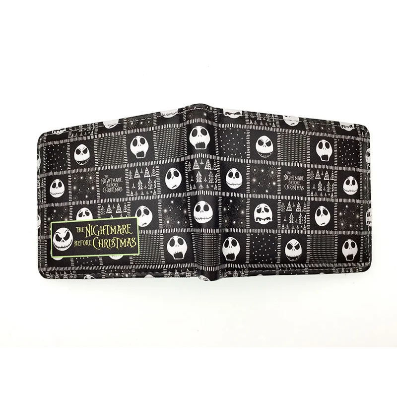 Le cauchemar avant noël portefeuilles dessin animé Figure Jack Skellington porte-monnaie femmes hommes sac d'argent Halloween Cosplay sac cadeau