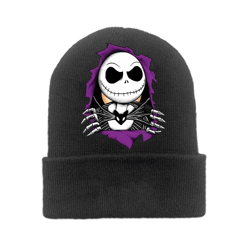 Disney le cauchemar avant noël tricoté chapeau enfants nouveau Anime tricot casquette garçons filles hiver chaud bonnets enfants Halloween cadeau