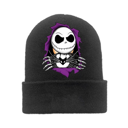 Disney le cauchemar avant noël tricoté chapeau enfants nouveau Anime tricot casquette garçons filles hiver chaud bonnets enfants Halloween cadeau