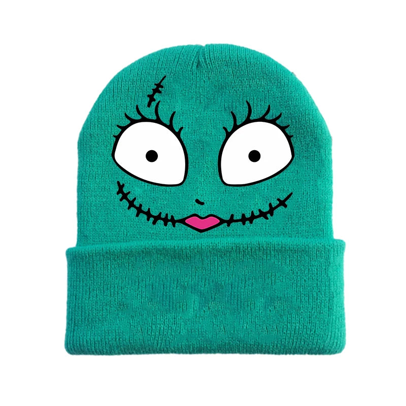 Disney le cauchemar avant noël tricoté chapeau enfants nouveau Anime tricot casquette garçons filles hiver chaud bonnets enfants Halloween cadeau