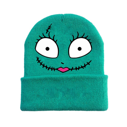 Disney le cauchemar avant noël tricoté chapeau enfants nouveau Anime tricot casquette garçons filles hiver chaud bonnets enfants Halloween cadeau