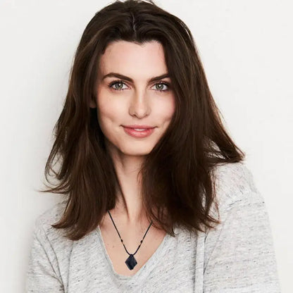 Collier Tourmaline noire naturelle, 1 pièce, bijoux Chakra de roche minérale, pendentif en pierre de cristal de Quartz pour homme, forme irrégulière