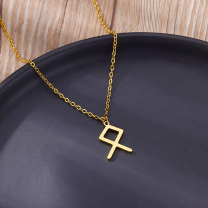 Vikings Rune pendentif collier en acier inoxydable pour femmes raffiné nordique runique pendentifs accessoires bijoux cadeau