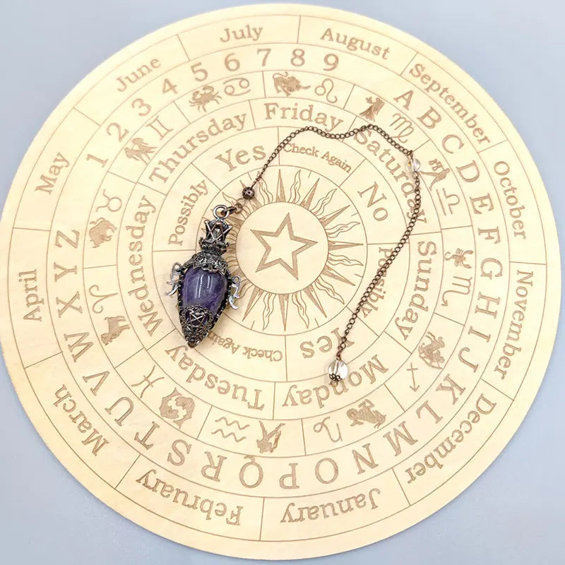 pendule spirituel veritable en cristal de quartz rose obsidienne, grand pendentif , ystes d'atterrissage, pendule radiesthésie pierre naturelle  précieuses pendules divinatoire en pierres spiritualité X202