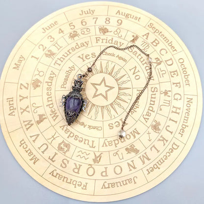 pendule spirituel veritable en cristal de quartz rose obsidienne, grand pendentif , ystes d'atterrissage, pendule radiesthésie pierre naturelle  précieuses pendules divinatoire en pierres spiritualité X202