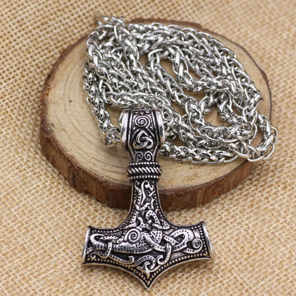 Collier pendentif en marteau de Thor, style nordique Vintage, Viking, bijoux, cadeaux