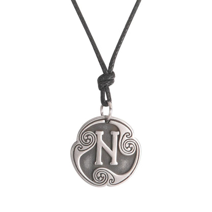 EUEAVAN rétro mystérieux Runes collier Viking bijoux corde chaîne réglable colliers en acier inoxydable pendentif amulette bijoux