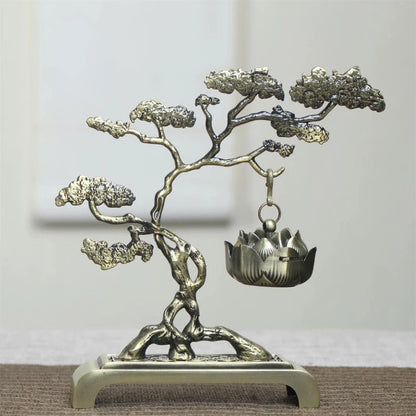 Petit brûleur d'encens en alliage de gourde, Mini brûleur Bosun, brûleur d'encens suspendu Antique, aromathérapie intérieure pour la maison