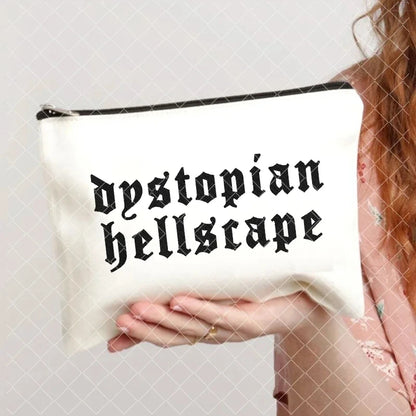 Mercredi Addams et Enid trousse à cosmétiques femmes sacs de toilette décontracté rouge à lèvres sacs de maquillage cadeau gothique filles Nevermore Academy