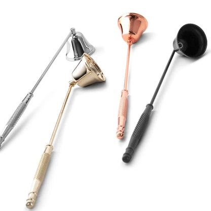 Outil d'extinction de bougie en acier inoxydable, manche long, accessoire d'extincteur de cloche, accessoires de mèches de bougie