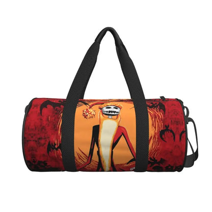 Sac fourre-tout de plage personnalisé Jack Skellington pour femmes, squelette vivant, grand compartiment, sacs de voyage pour salle de sport et plage