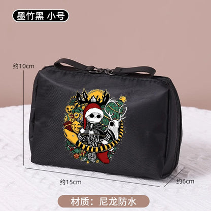 Le cauchemar avant noël trousse de maquillage dessin animé Figure Jack Skellington pochette sacs à cosmétiques Disney maquillage organisateur cas