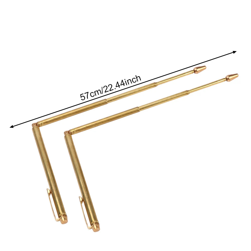 Bâtons de radiesthésie en cuivre pur 99.9%, tige de détecteur de métaux, sonde en cuivre pour l'eau et l'or, outils de Divination pour la chasse au trésor