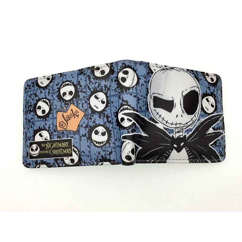 Le cauchemar avant noël portefeuilles dessin animé Figure Jack Skellington porte-monnaie femmes hommes sac d'argent Halloween Cosplay sac cadeau