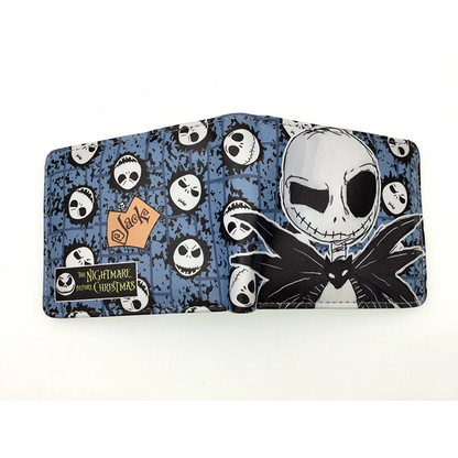 Le cauchemar avant noël portefeuilles dessin animé Figure Jack Skellington porte-monnaie femmes hommes sac d'argent Halloween Cosplay sac cadeau