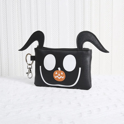 Le cauchemar avant noël portefeuille zéro Kawaii figurines de dessin animé PU fermeture éclair sac d'argent Mini porte-clés porte-monnaie hommes femmes cadeaux