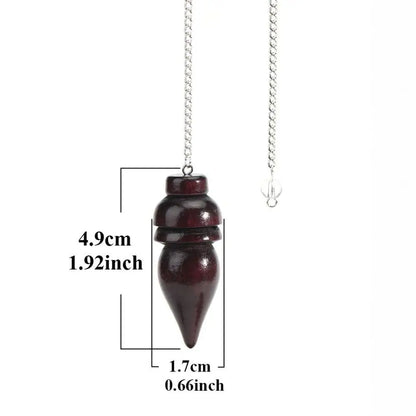 Pendule en bois naturel pour la radiesthésie, pendule en bois égyptien, pendules spirituels JOReiki, nouveau