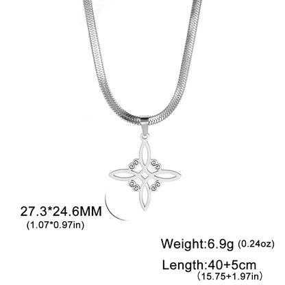 Collier Vintage avec nœud de sorcière pour femmes, pendentif porte-bonheur, amulette de Protection des celtiques irlandais, en acier inoxydable, bijoux Wicca, cadeau