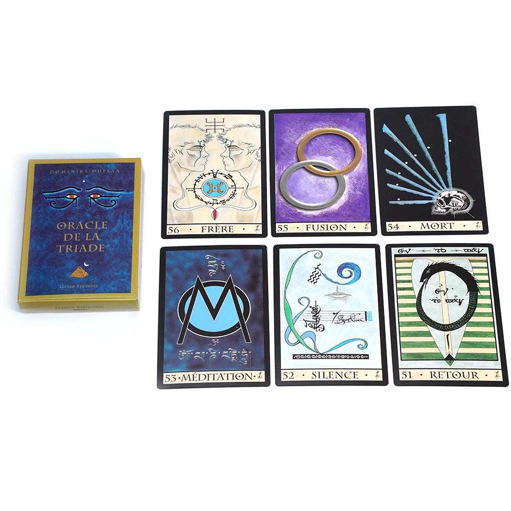 Oracle de la Triade Version française de cartes de Tarot Un Outil Précieux pour la Divination et la guidage Spirituelle jeu de fête
