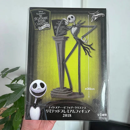 The Nightmare Before Christmas Jack Skellington Action Figure, 12 Face Jack Chair, Special Version Model Toy, Hmatte en Present