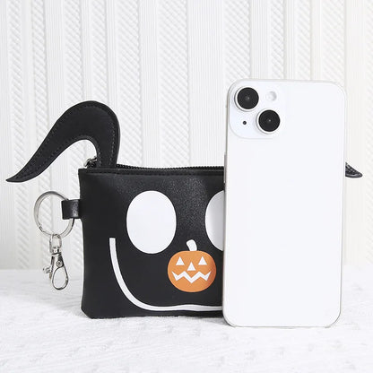 Le cauchemar avant noël portefeuille zéro Kawaii figurines de dessin animé PU fermeture éclair sac d'argent Mini porte-clés porte-monnaie hommes femmes cadeaux