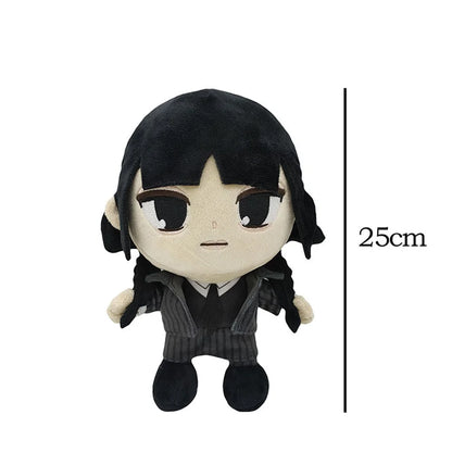 Jouets en peluche de la série télévisée mercredi pour enfants, poupées de dessin animé en peluche douce mignonne, cadeau d'anniversaire, Kawaii, 25cm, 2023
