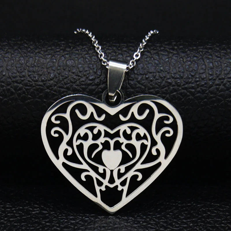 Yoga bouddhisme hindou 7 Chakra collier en acier inoxydable géométrie sacrée ange sceau Metatron symbole collier bijoux cadenas mujer