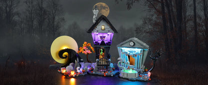 Hprosper lumière LED pour LEGO 21351 Disney Tim Burton le cauchemar avant noël lampe décorative avec boîte à piles