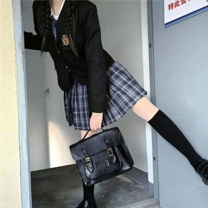 Sac à Dos Rétro en Cuir PU pour Cosplay du Mercredi, Accessoire de Jeu pour ixd'Halloween et Carnaval